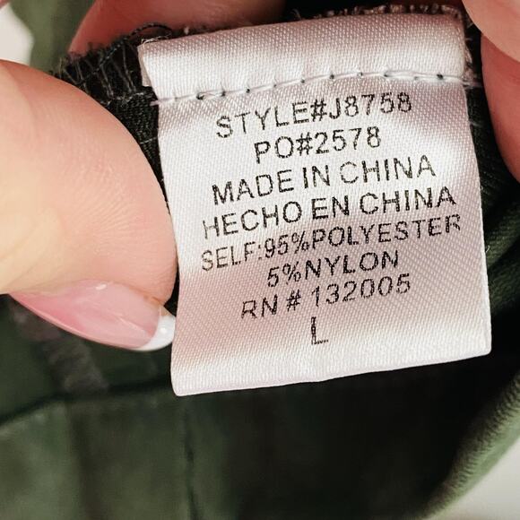 Entro Utility Vest Womens Large Hooded Sleeveless Jacket Pocket grunge gorpcore - Picture 3 of 4